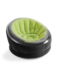 Intex Empire Lime Green Inflatable Blow Up Lounge Dorm Camping Chair & Air Pump