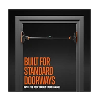 Squatz Doorway Pull Up and Chin Up Bar With Adjustable Width and Automatic Locking, 42.9” - 62.2” Inches
