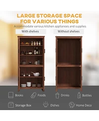 Homcom 64" Freesding Kitchen Pantry Food Storage Cabinet w/ Shelves,