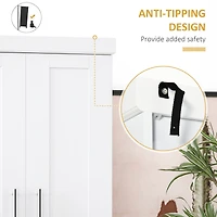 Homcom Kitchen Pantry with Doors and Drawer, Adjustable Shelves