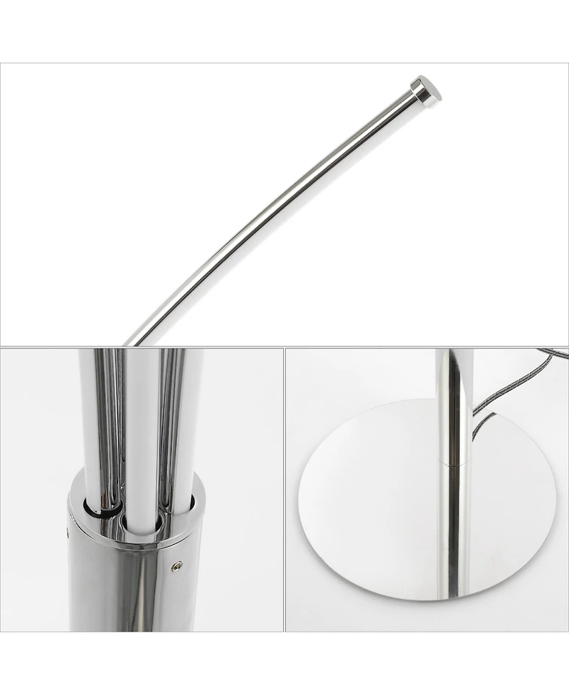 Jonathan Y Fuochi Modern Minimalist Metal 5-Branch Arc Dimmable Integrated Led Floor Lamp with Remote Control