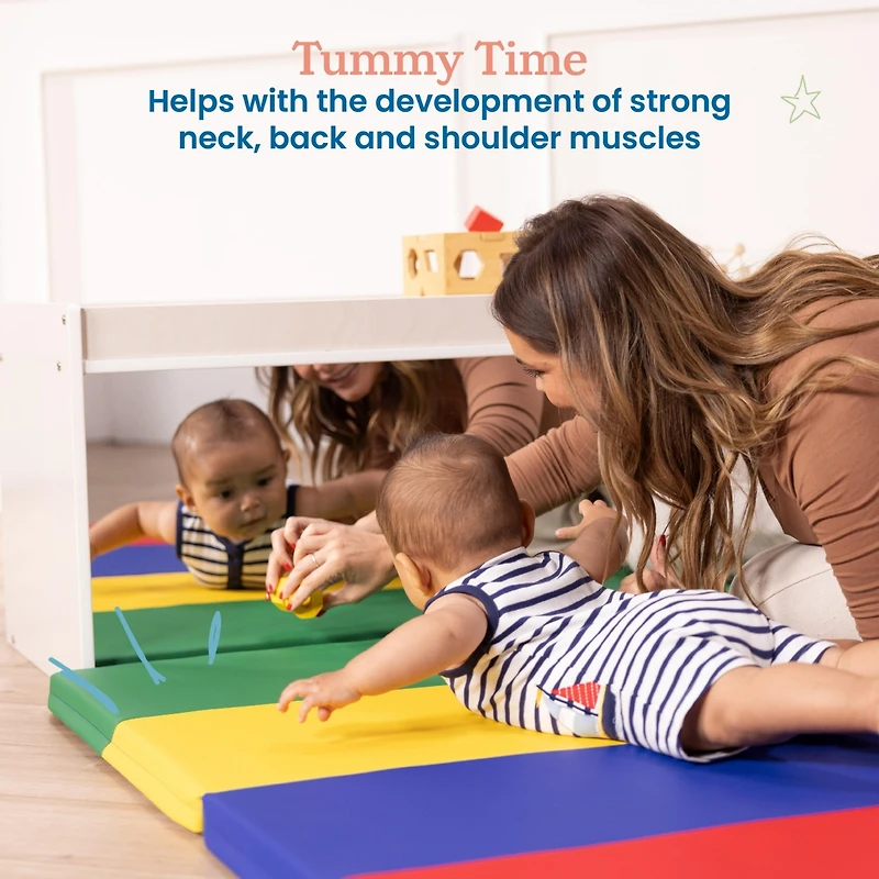 ECR4Kids SoftZone -Section Rainbow Runway Activity Mat