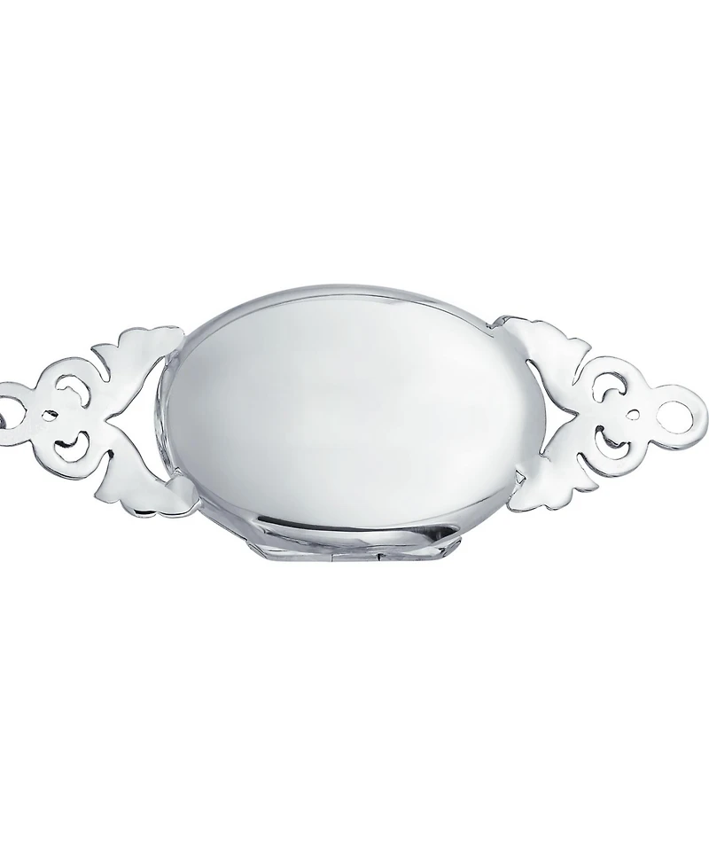 Bling Jewelry Sterling Silver Bangle Bracelet Locket for Photos Keepsake