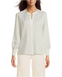 Lands' End Women's Satin Popover Shirt