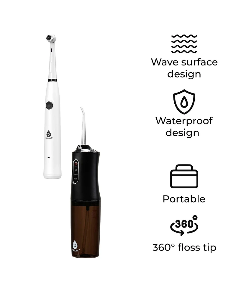 Mario Lopez Usb Rechargeable Electric Toothbrush & Usb Water Flosser