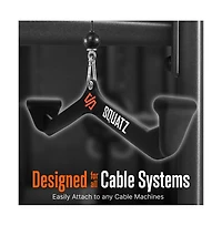 Squatz 5-Piece Lat Pulldown Cable Attachment Set for Weight Machines