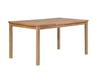 vidaXL Patio Table 59.1"x35.4"x30.3" Solid Teak Wood