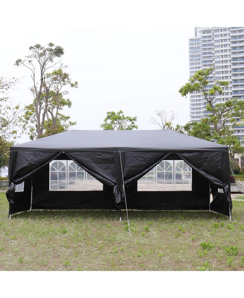 Slickblue 10'x20' Outdoor Party Tent - Includes 6 Removable Sidewalls for Versatile Event Coverage