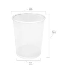 Seville Classics 2-Pack 6-Gallon Round Mesh Wastebasket Recycling Bin