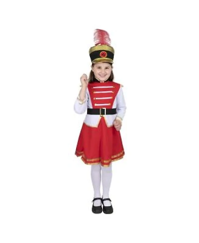 Dress Up America Drum Majorette Dress Hat Costume Set Girls Kids
