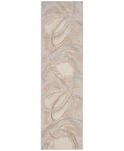 Nourison Home Brushstrokes BSK01 2'2"x7'6" Runner Area Rug