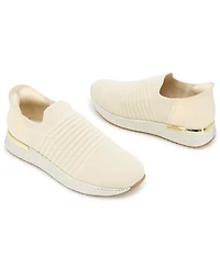 Kenneth Cole Reaction Women's Cameron Ez On Knit Almond Toe Sneakers