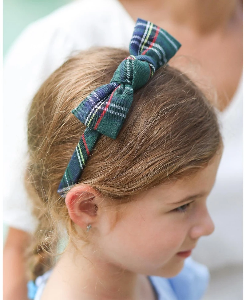 Bits & Bows Plaid Bow Headband