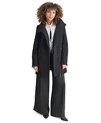 Dkny Women's Asymmetrical Zip Coat