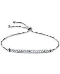 Giani Bernini Cubic Zirconia Bar Bolo Bracelet, Created for Macy's