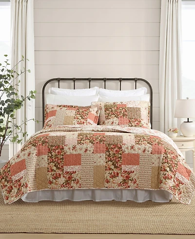 Laura Ashley Harrietta Patchwork Reversible -Pc. Quilt Set