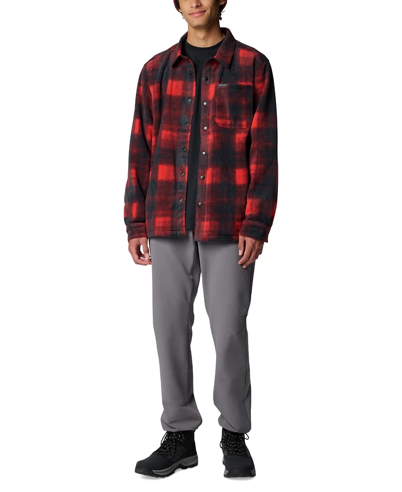 Columbia Men's Steens Mountain Ii Plaid Fleece Shirt Jacket