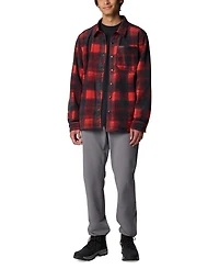Columbia Men's Steens Mountain Ii Plaid Fleece Shirt Jacket