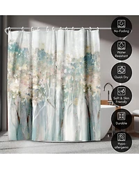 71x74 Shower Curtain - Colorful Abstract Design - Dewy Iii by Pi Creative Art