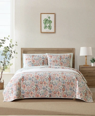 Tommy Bahama Home Ikat Tropics Reversible 3-Pc. Quilt Set, Full/Queen