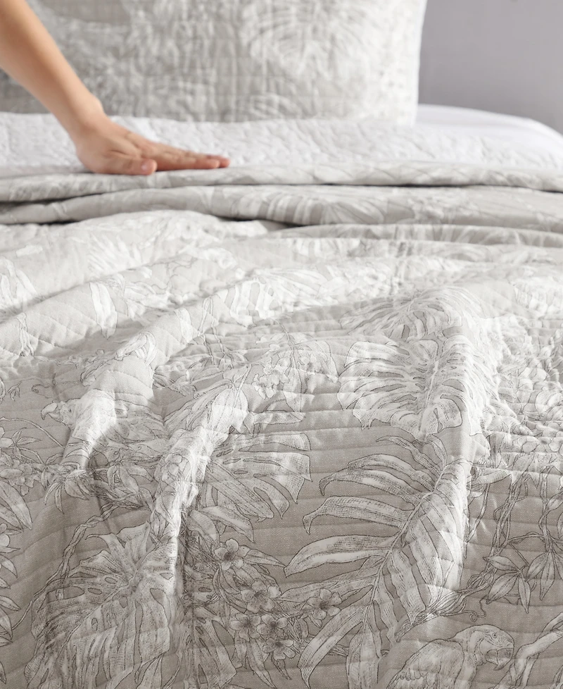 Tommy Bahama Home Jungle Toile Reversible -Pc. Quilt Set
