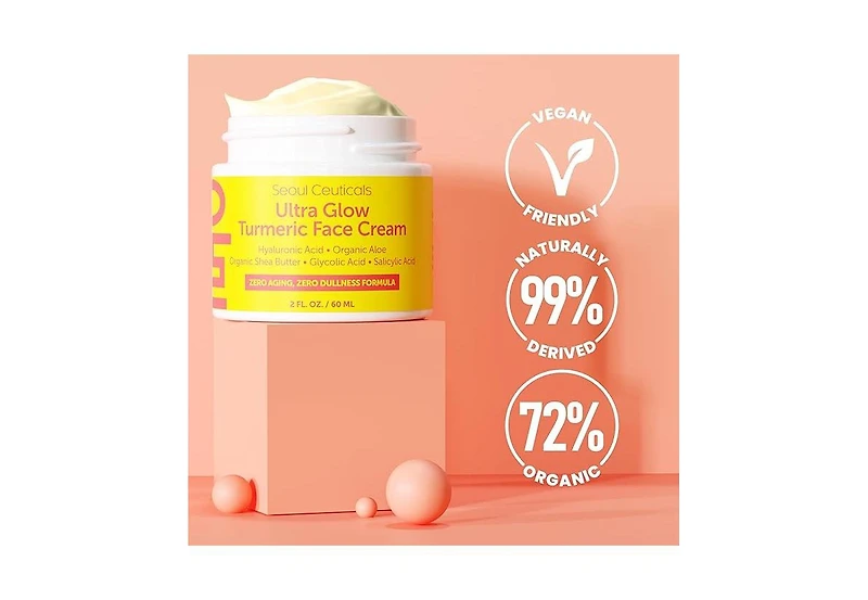 Seoul Ceuticals Korean Skin Care Ultra Glow Turmeric Face Cream K Beauty Skincare