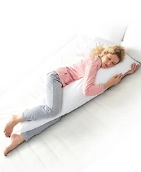 Cheer Collection Natural Kapok L Shape Pillow, 54" x 28"