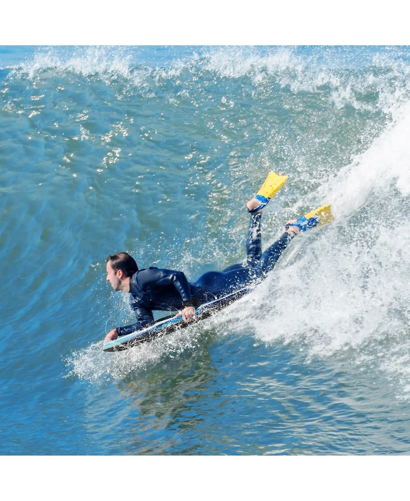37" Lightweight Body Board with Eps Core Xpe Deck Hdpe Bottom Crescent Tail