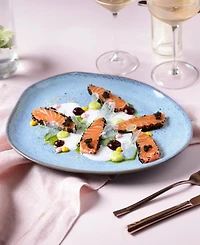 Porto Brasil Stoneware Oval Dinner Plates, Set of 6
