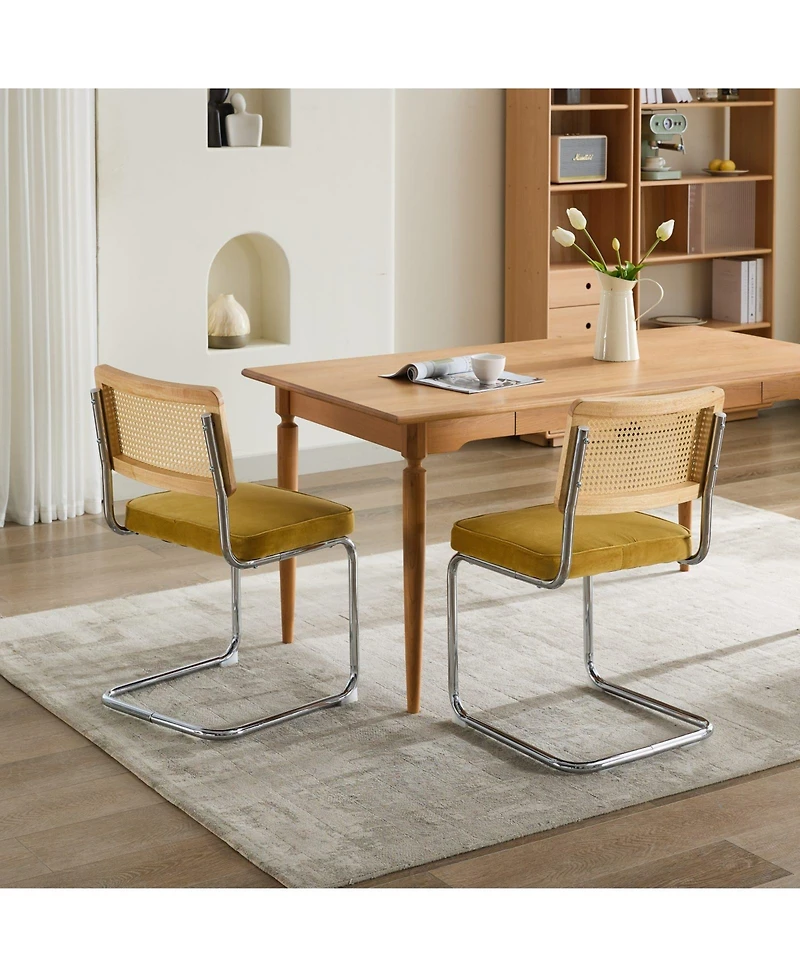 Set of 2 Mid-Century Modern Dining Chairs Stylish and Timeless Seating for Your Dining Room
