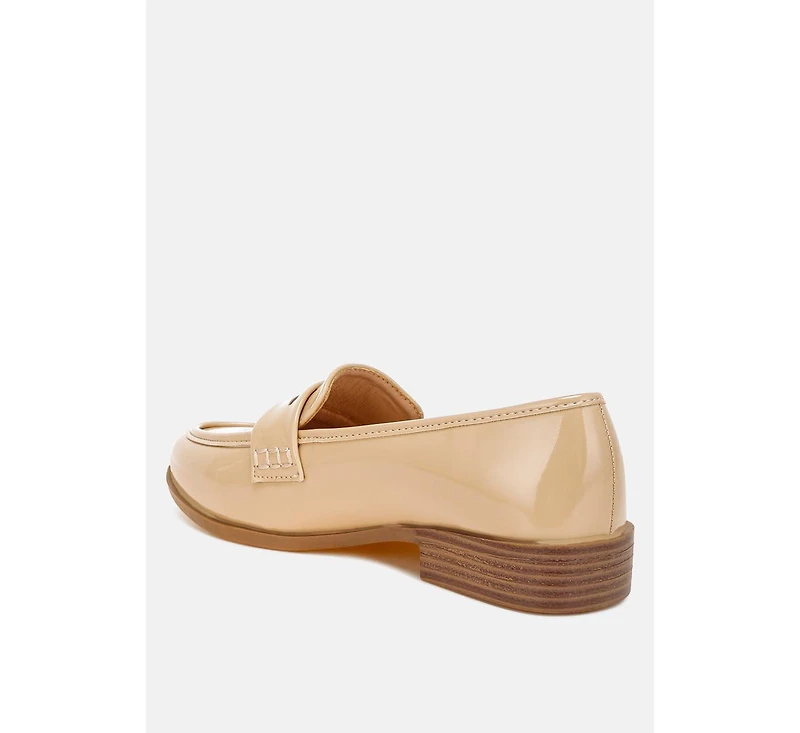 London Rag Mogul Penny Strap Detail Womens Loafer