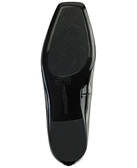 Karl Lagerfeld Paris Women's Zyvia Logo Ankle Strap Flats