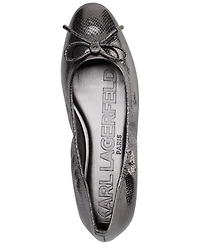 Karl Lagerfeld Paris Women's Velma Almond Toe Ballet Flats