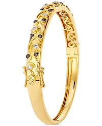 Le Vian Nude Diamond & Chocolate Diamond Filigree Bangle (3/8 ct. t.w.) in 14k Honey Gold