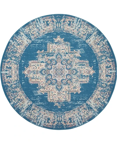 Nourison Home Grafix GRF14 8'x8' Round Area Rug