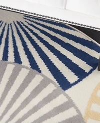 Nourison Home Grafix GRF20 5'3"x5'3" Round Area Rug