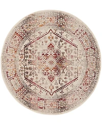 Nourison Home Vintage Kashan VKA08 6'x6' Round Area Rug
