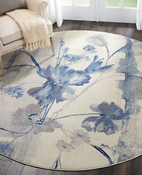 Nourison Home Somerset ST18 7'9"x7'9" Round Area Rug