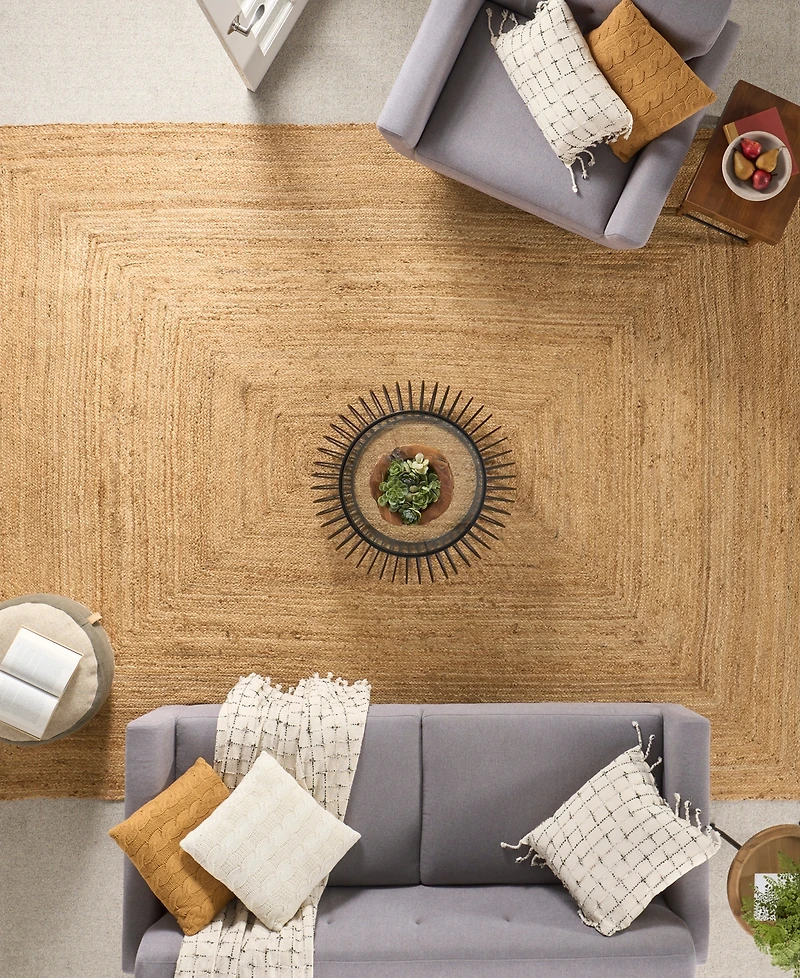 Nourison Home Natural Jute NJT03 6'x9' Area Rug