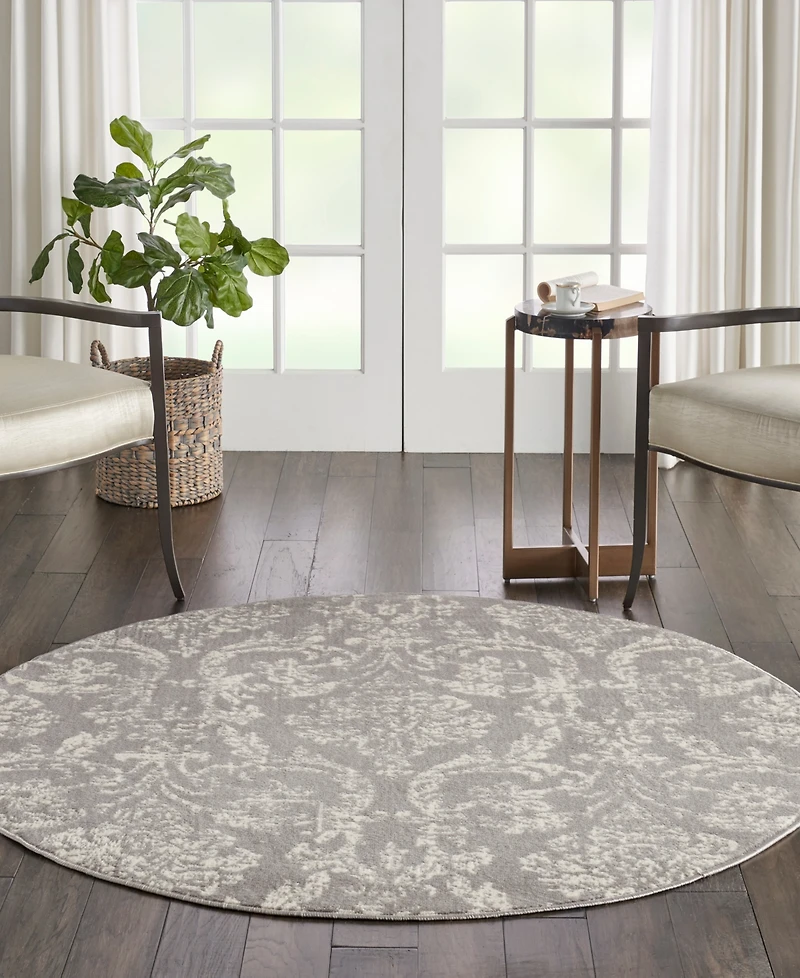 Nourison Home Jubilant JUB09 5'3"x5'3" Round Area Rug