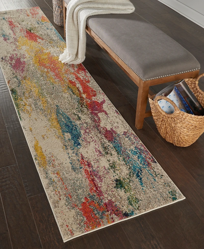 Nourison Home Celestial CES12 2'2"x10' Runner Area Rug