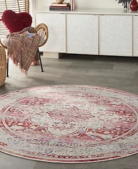 Nourison Home Vintage Kashan VKA07 6'x6' Round Area Rug