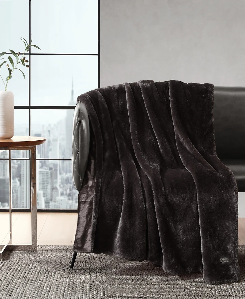Kenneth Cole New York Solid Throw, 60" X 50"
