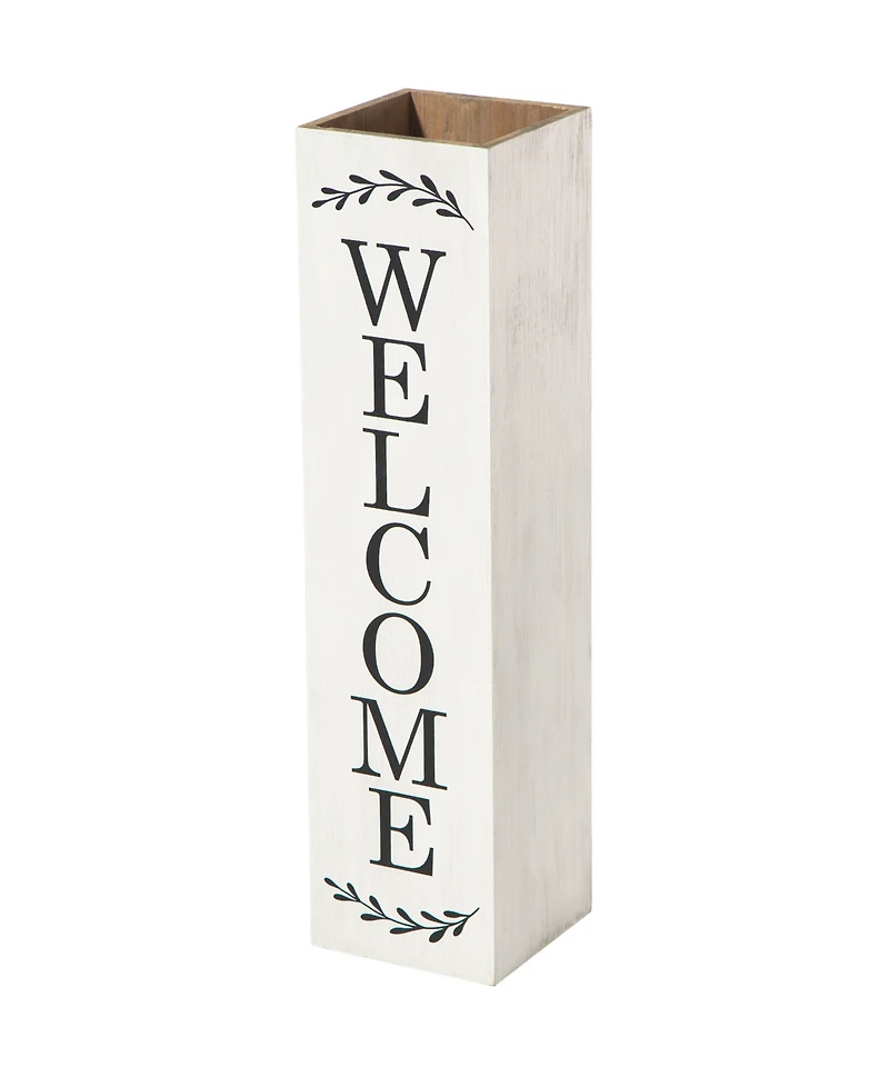Glitzhome 30"H Double Side Boxed Welcome Porch Sign