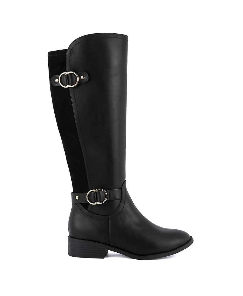 Jones New York Women's Leandraa Wide Calf Knee High Riding Boots