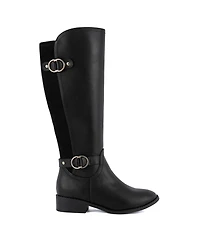 Jones New York Women's Leandraa Wide Calf Knee High Riding Boots