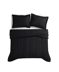 Brooklyn Loom Solid Cotton Percale -Pc. Comforter Set