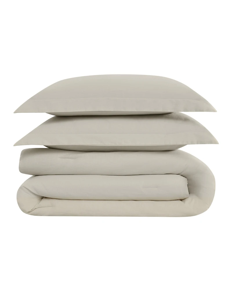 Brookyln Loom 100% Linen Cover 3-Pc. Comforter Set