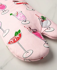 Kate Spade New York Holiday Cocktails Kitchen Towel, Oven Mitt & Potholder, Set of 4