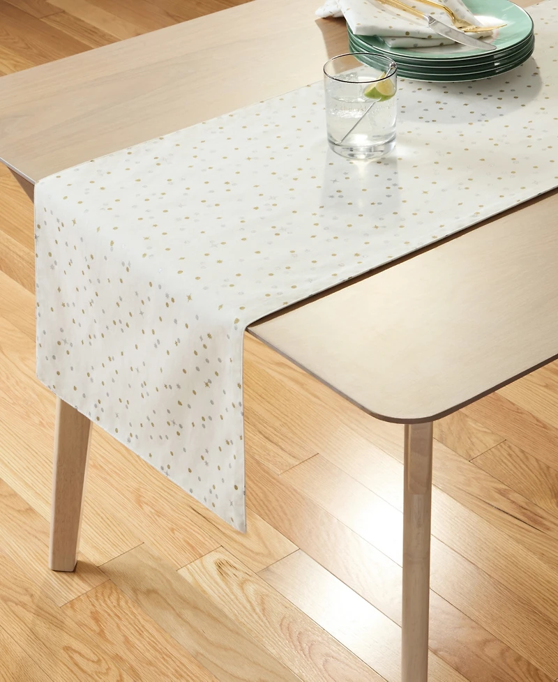 Kate Spade New York Celebration Confetti Dot Table Runner, 15" x 72"